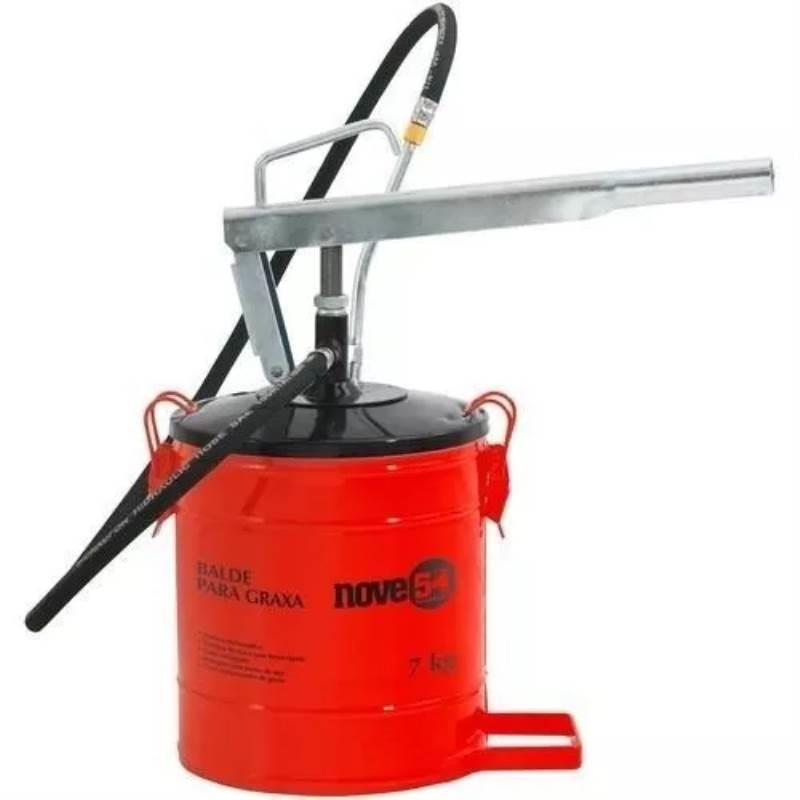 Bomba para Graxa Manual 7 KG com Compactador NOVE54
