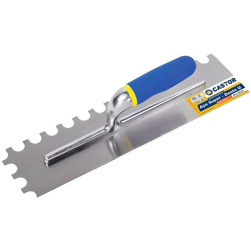 Desempenadeira Dente U Para Revestimento 10 x 40CM CASTOR