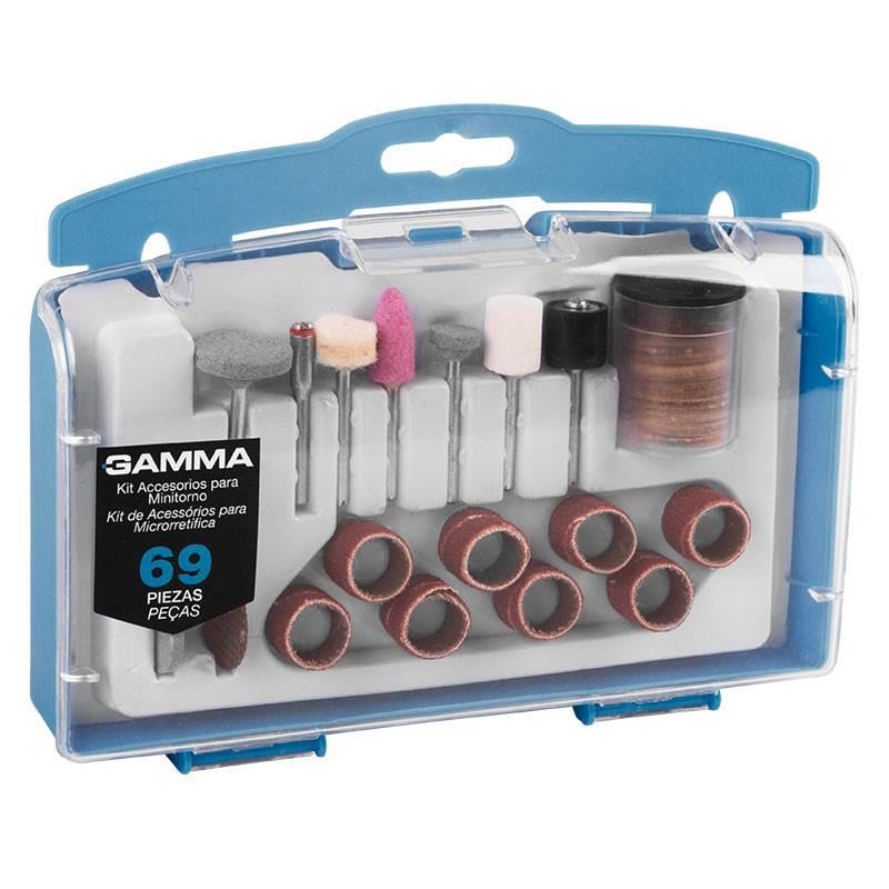 Kit de Acessórios para Microrretífica com 69 Peças G19504AC GAMMA