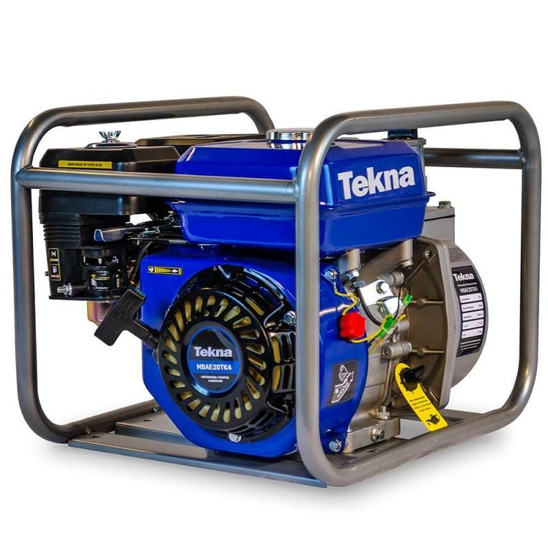 Motobomba à Gasolina Motor 4 Tempos 5.5HP 163CC Auto Escorvante MBAE20TK4 TEKNA