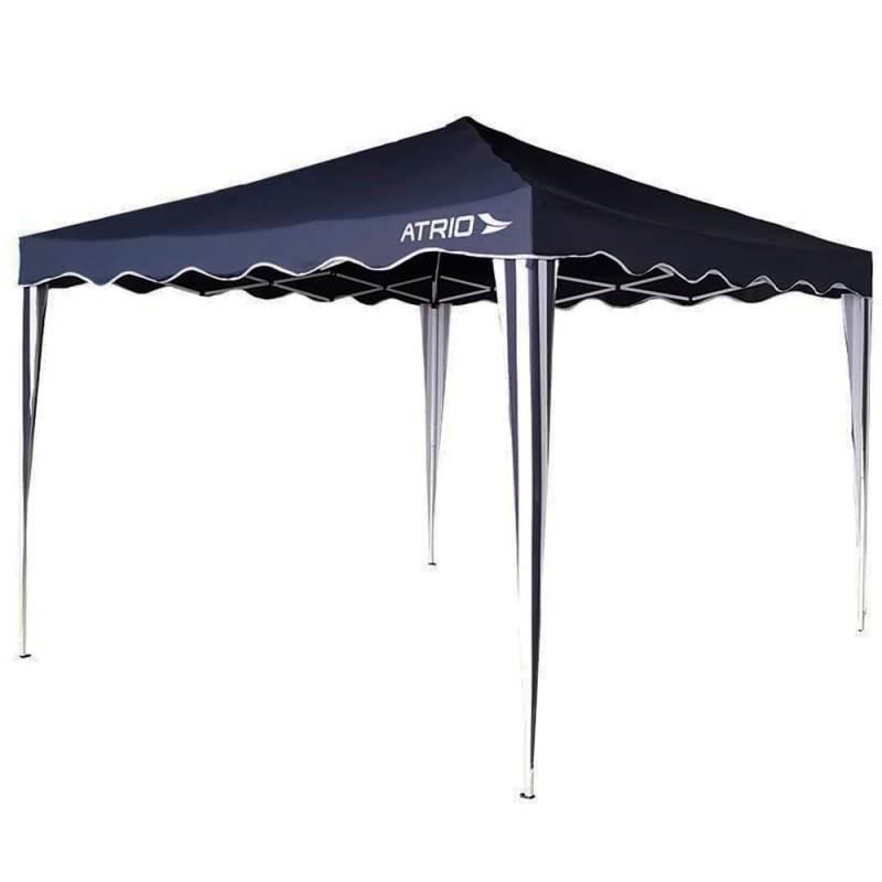 Tenda Gazebo Azul Atrio em Poliéster 3 x 3 Metros Dobrável ES363 MULTILASER