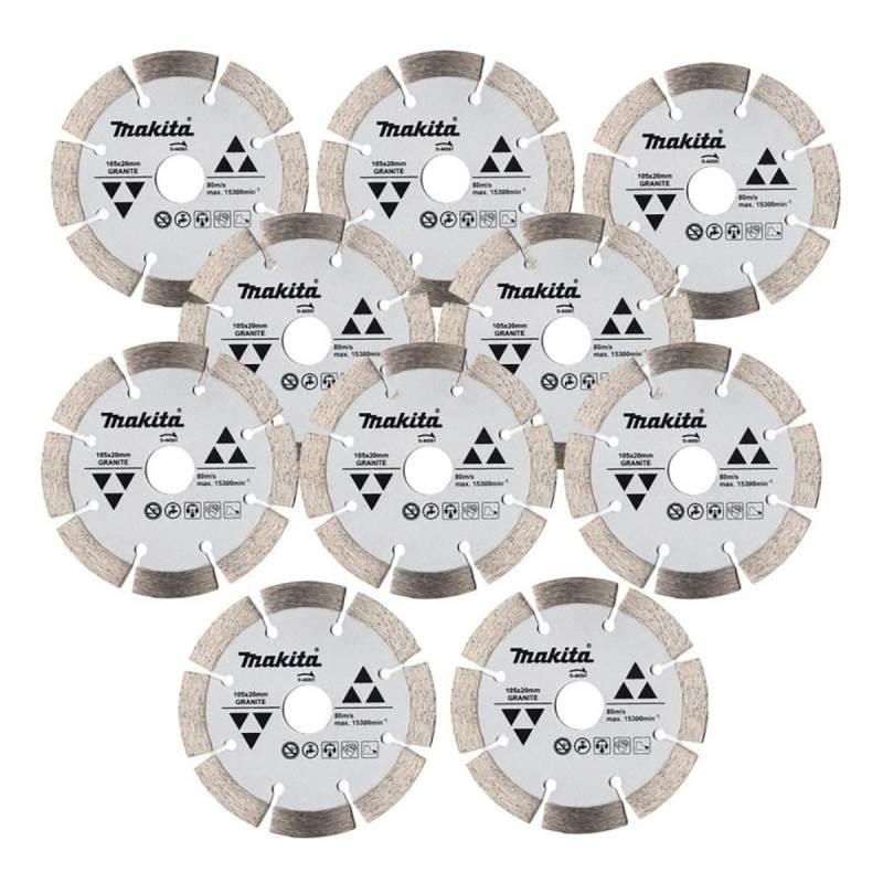 Kit 10 Disco Diamantados 4.1/8 POL para Granito D-44351 MAKITA