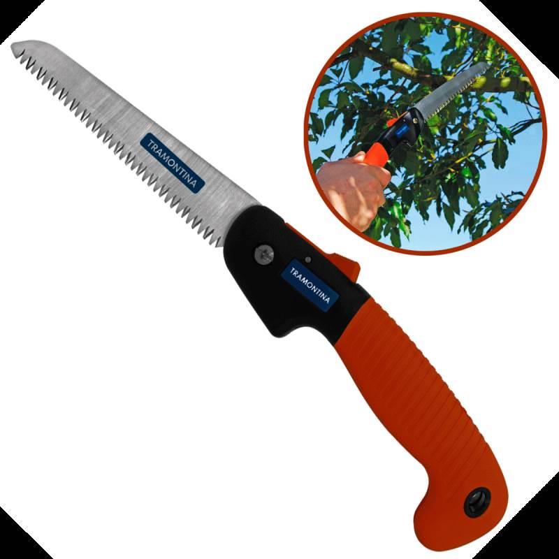 Serrote de Poda Profissional Dobrável 6 POL 150 MM em Aço com Cabo Plástico TRAMONTINA
