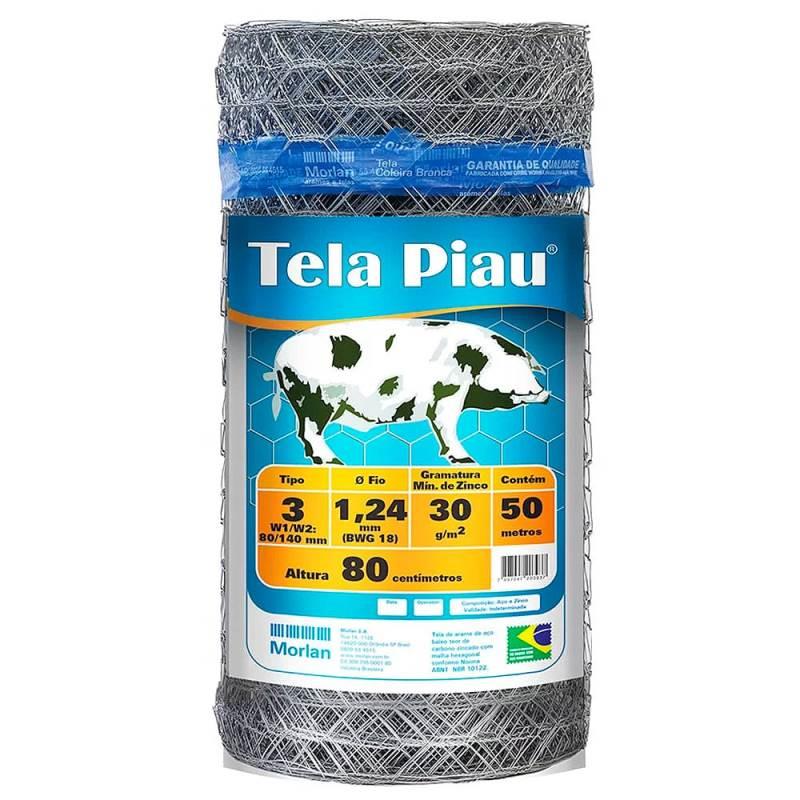 Tela Mangueirão 3 Pol Fio 18 X 0.80 X 50 Metros 0000393 MORLAN