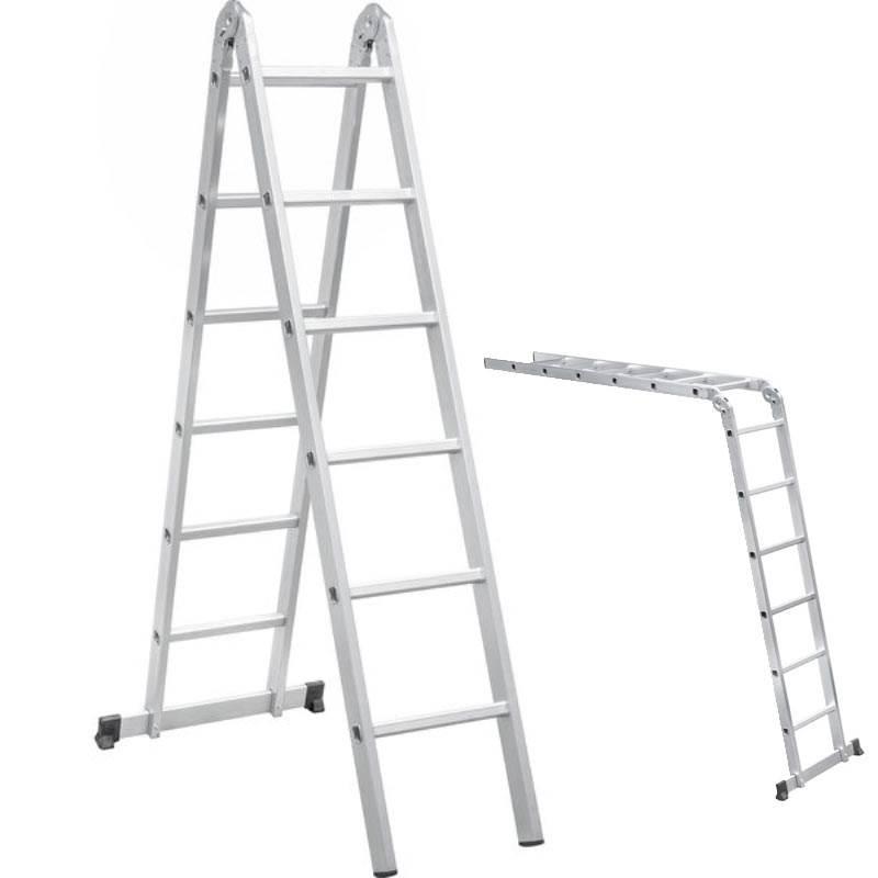Escada de Alumínio Multifunção 2 x 6 Degraus 3.42 Metros VONDER