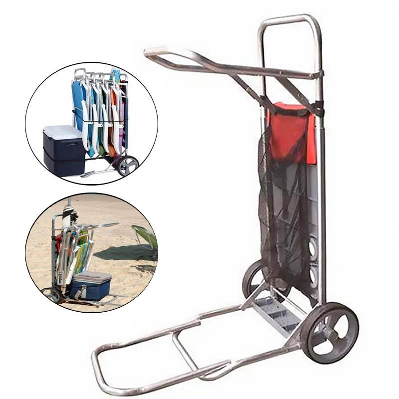 Carrinho Mesa Para Praia em Alumínio Com Avanço e Acessórios CAR0660 BOTAFOGO