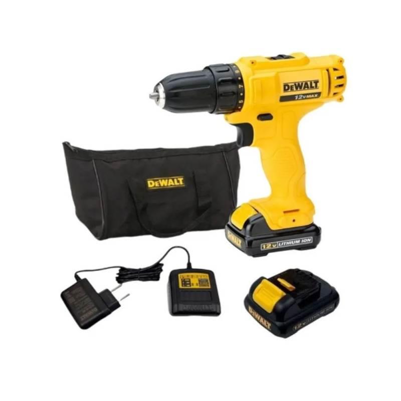 Parafusadeira e Furadeira 3/8 POL 12V com 2 Bateria e Bolsa DCD700C2-BR Bivolt DEWALT