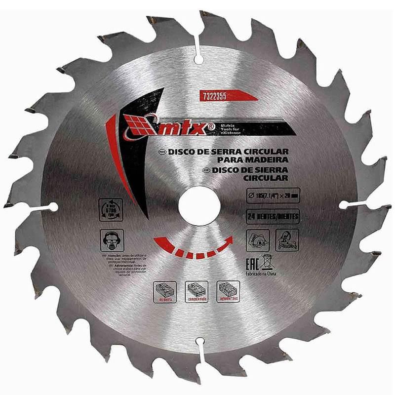 Serra Circular de Widea 7.1/4 Pol x 24 Dentes Furo 20MM 7322355 MTX