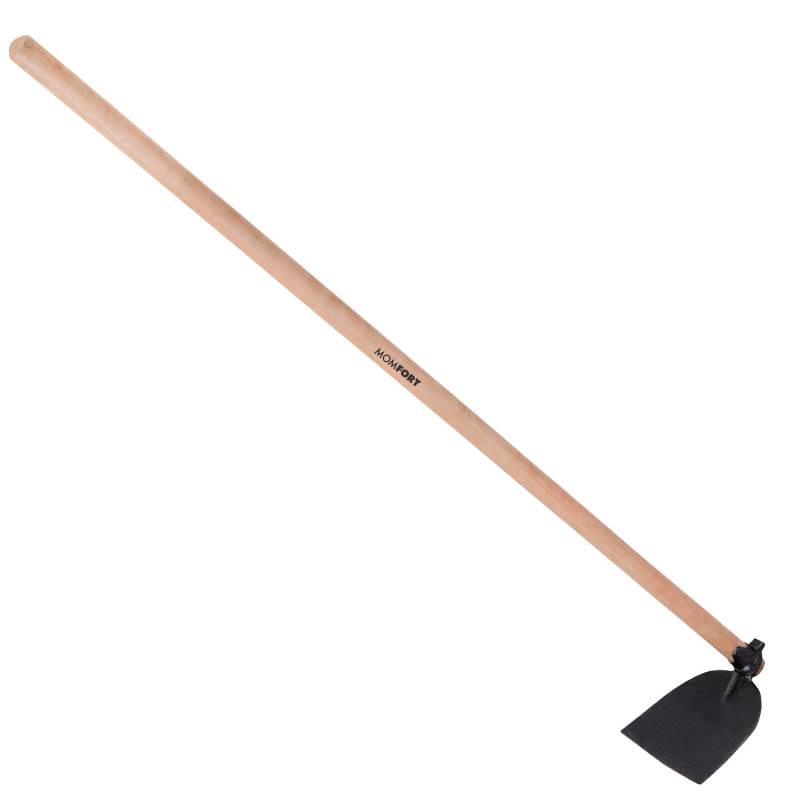 Enxada de Aço Larga 30 CM com Cabo de Madeira MOMFORT