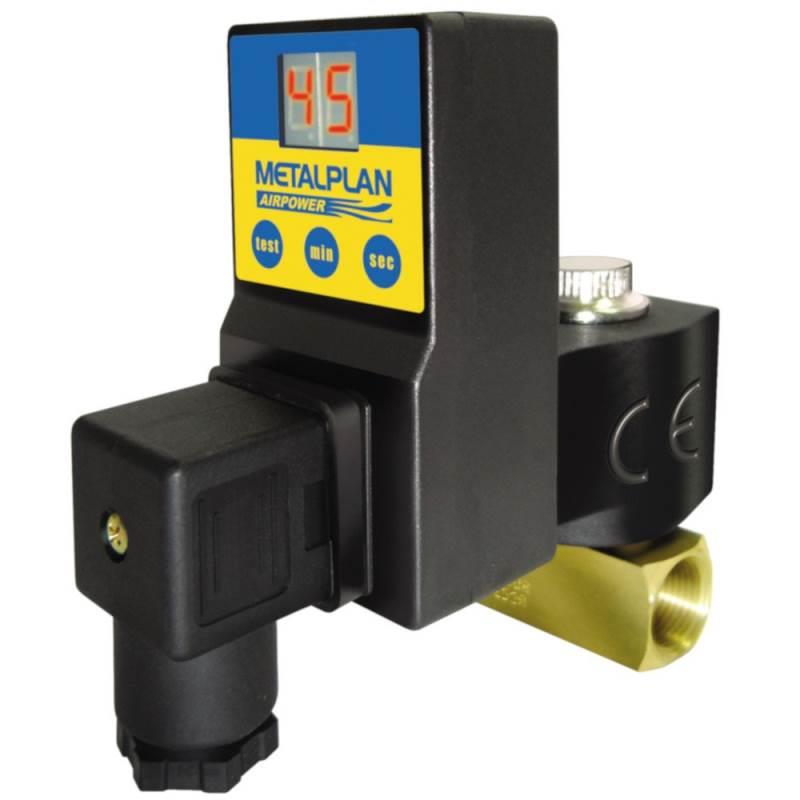 Purgador Eletrônico de Ar Comprimido CROMATIC 16 BAR 3/8 POL CR 6000 METALPLAN