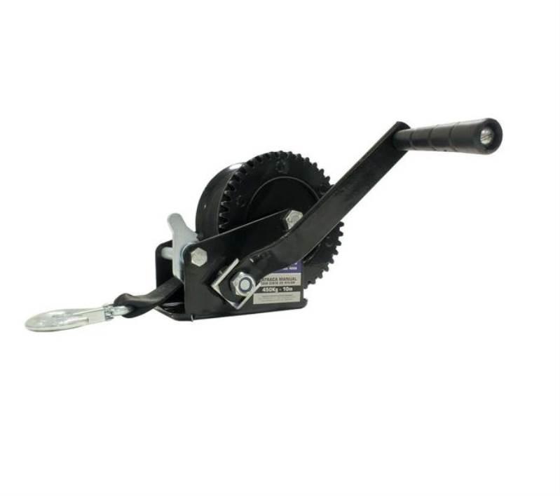 Guincho Manual Carretilha até 450Kg com Cinta em Nylon de 8 Metros 4656 BREMEN