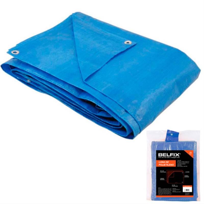Lona Carreteiro 100 Micras Leve 6 x 5 Metros Azul 68500 BEL
