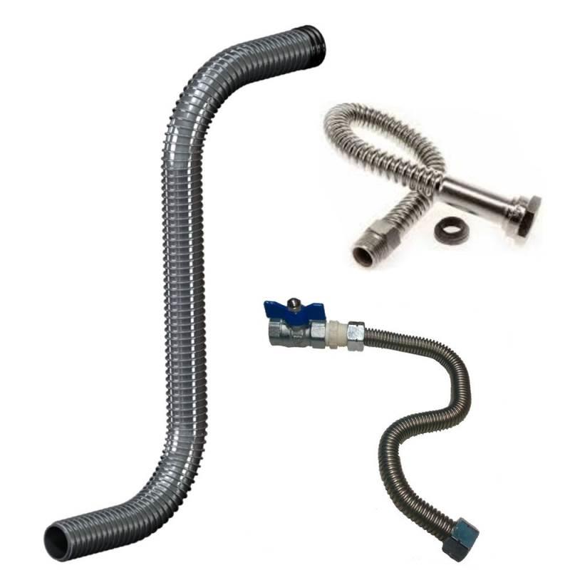 Kit de Instalação Flexível Inox 1.1/2 POL para Sauna à Vapor de 6 a 12KW 020171 SODRAMAR