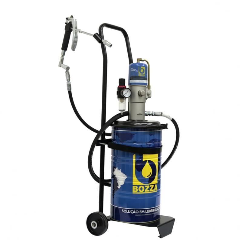 Bomba para Graxa Pneumática 14 KG com Balde 11015-G4 BOZZA