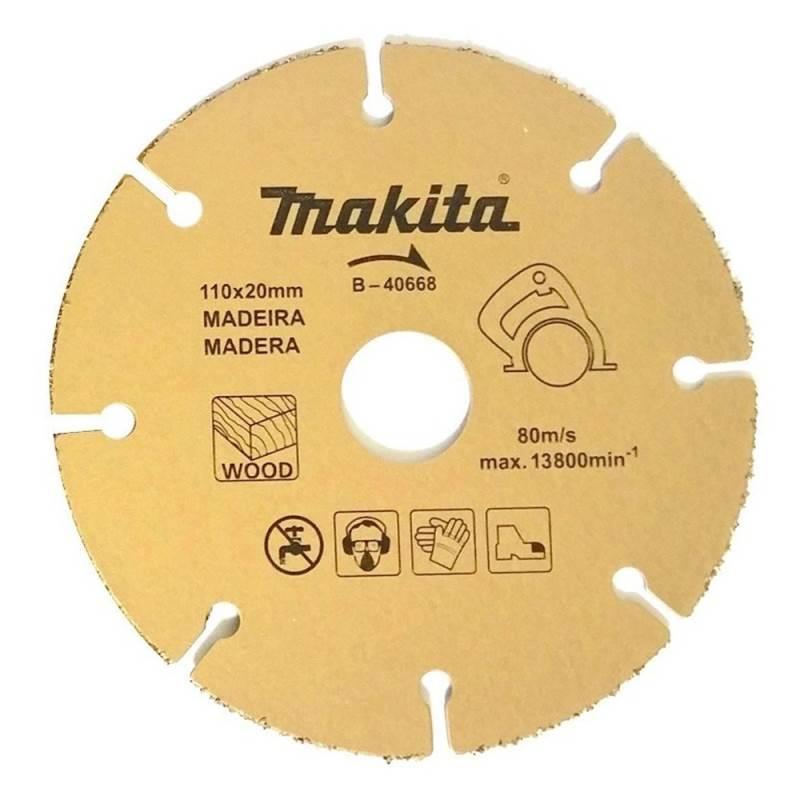 Disco Serra Mármore para Madeira 110x20 MM Tungstênio B-40668 MAKITA