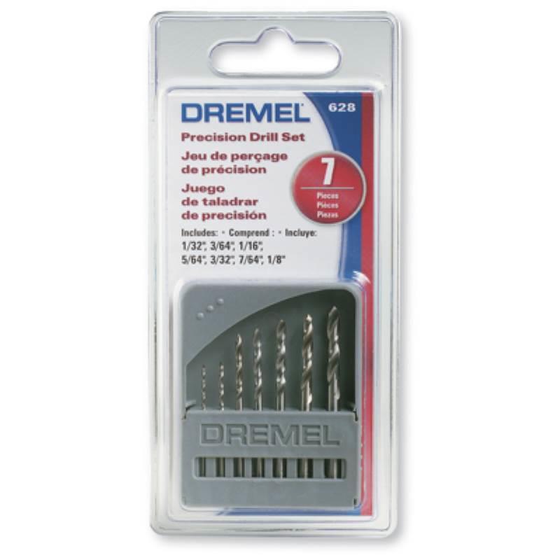 Jogo de Brocas 0.8 a 3.2 MM Referência 628 com 7 Peças DREMEL