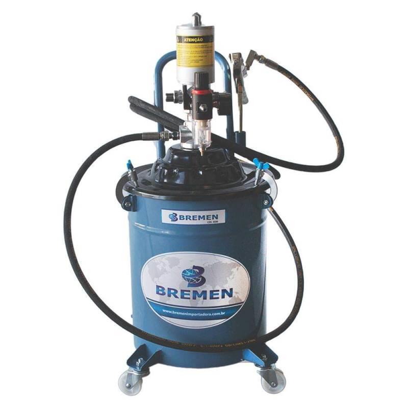 Bomba Propulsora Pneumática Móvel p/ Graxa 20 KG Completa 8596 BREMEN