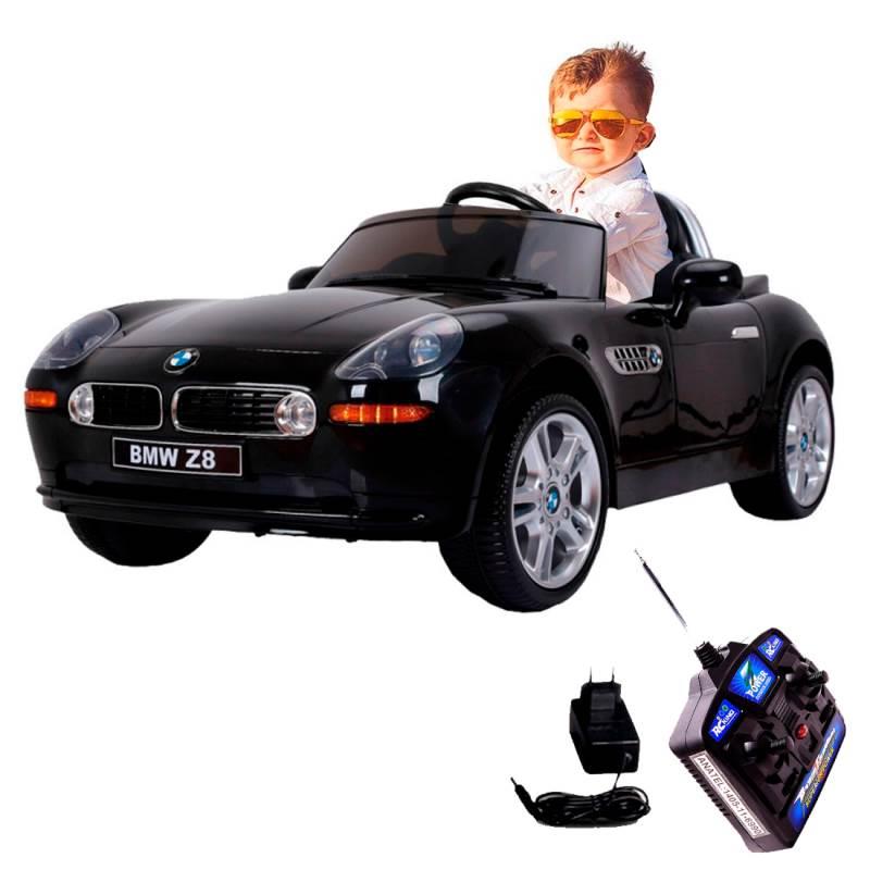 Carro Elétrico Infantil BMW Z8 Preto com Controle Remoto BEL