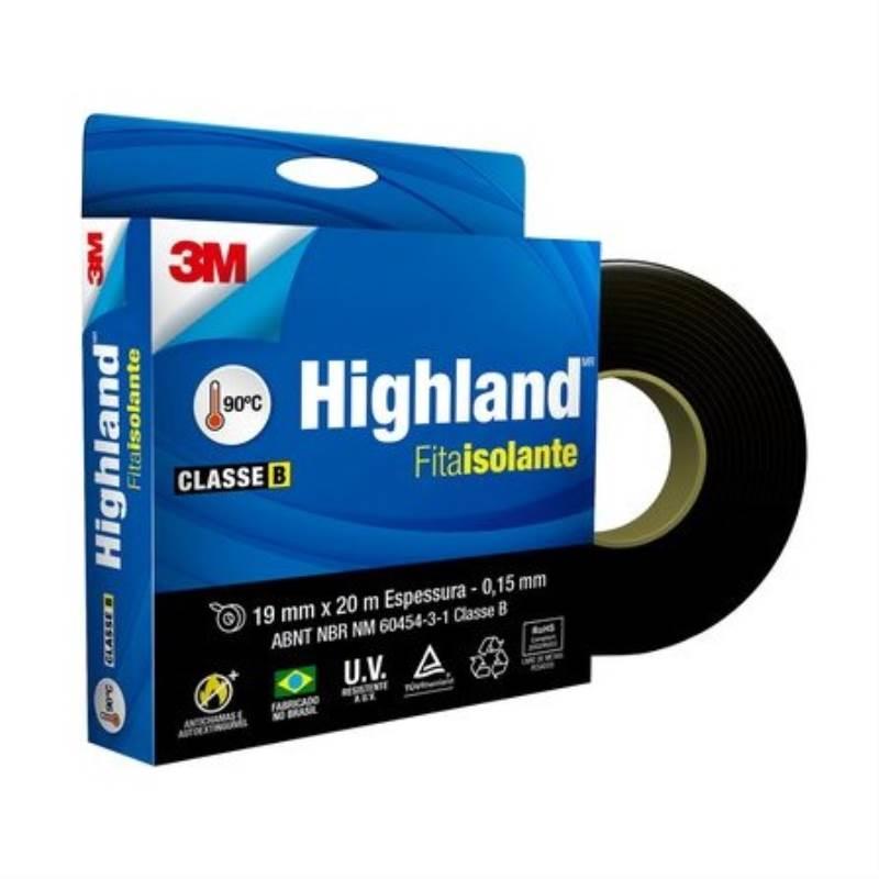 Fita Isolante Highland Rolo com 20 Metros 3M