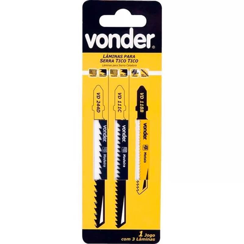 Lâmina Para Serra Tico Tico Com 3 Peças 4633100003 VONDER