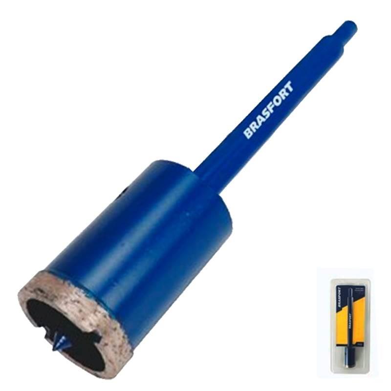 Serra Copo Diamantada 53 MM com Haste 7939 BRASFORT