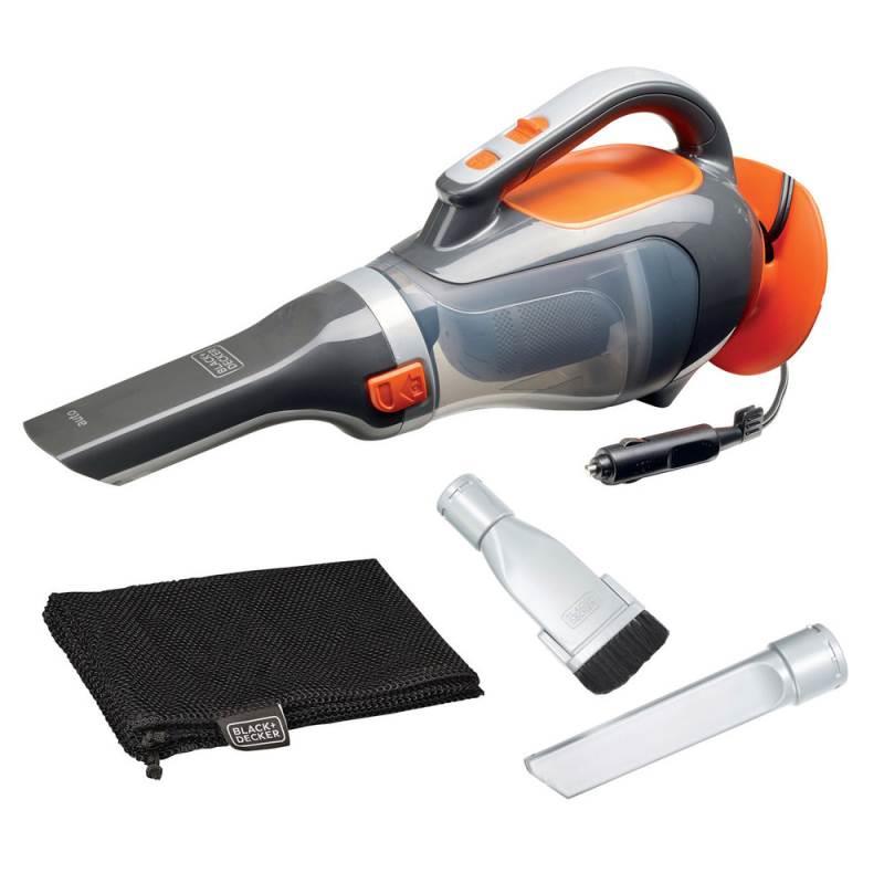 Aspirador de Pó Portátil 12V para Carros DCV610-LA Aço Ciclônica BLACK & DECKER