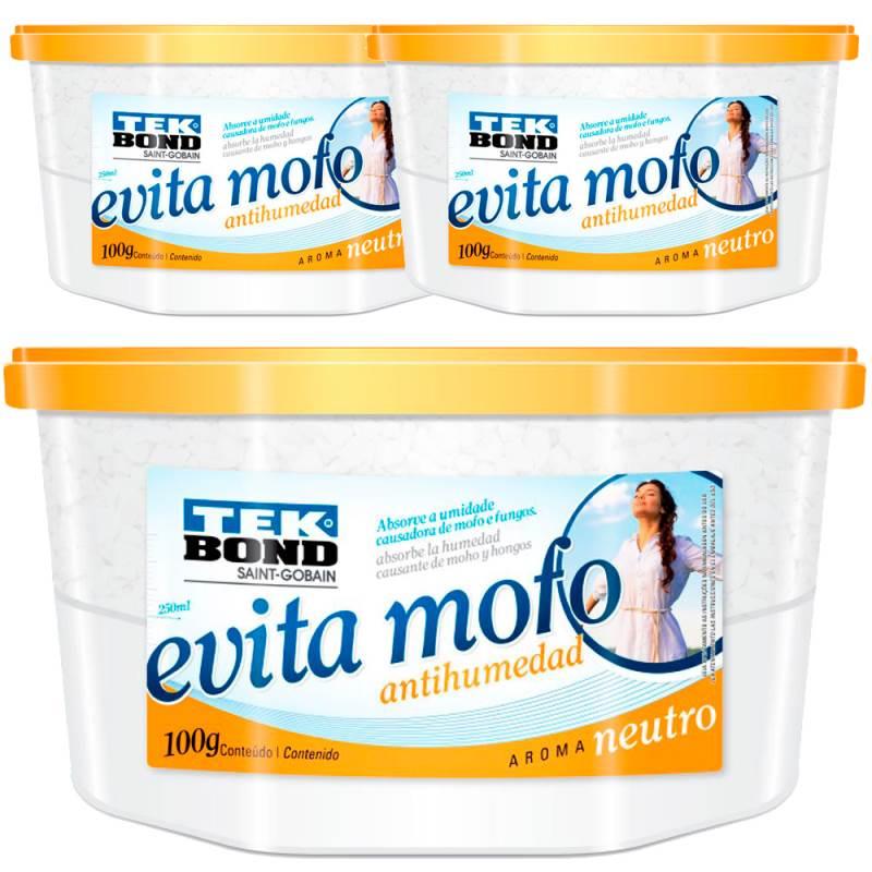 Evita Mofo Neutro 100 GR Kit com 3 Unidades TEKBOND