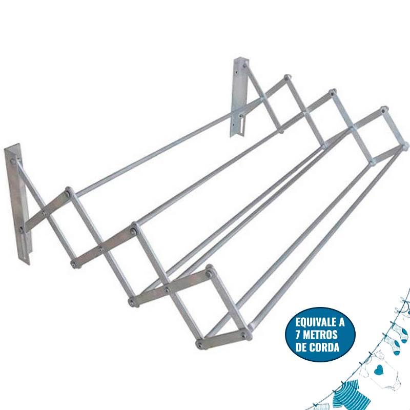 Varal de Parede Sanfonado 1.0 Metro em Alumínio VAR0231 BOTAFOGO