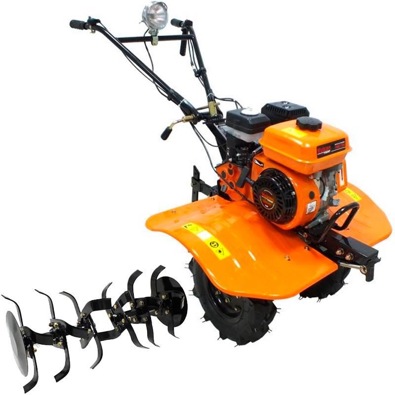 Motocultivador à Gasolina 7.0 HP 212CC 4 Tempos com Pneus e Enxadas VMC700 VULCAN