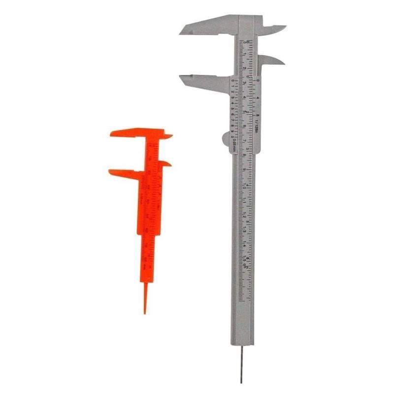 Jogo de Paquímetros Plásticos 3.1/2 POL 80 MM e 6 POL 150 MM WESTERN