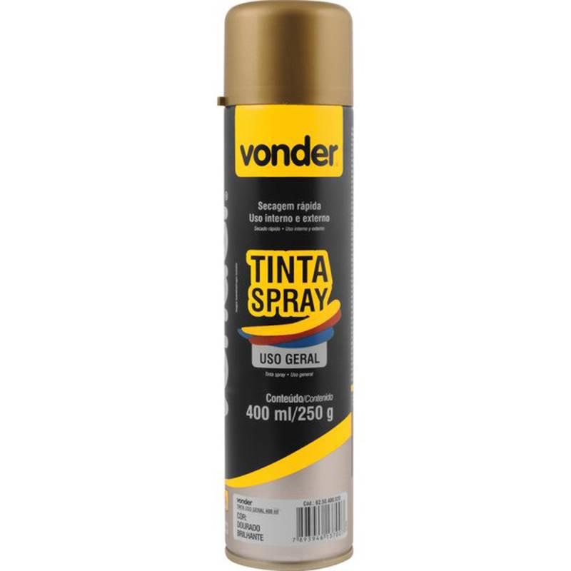 Tinta em Spray 400 ML 250 GR Dourado VONDER