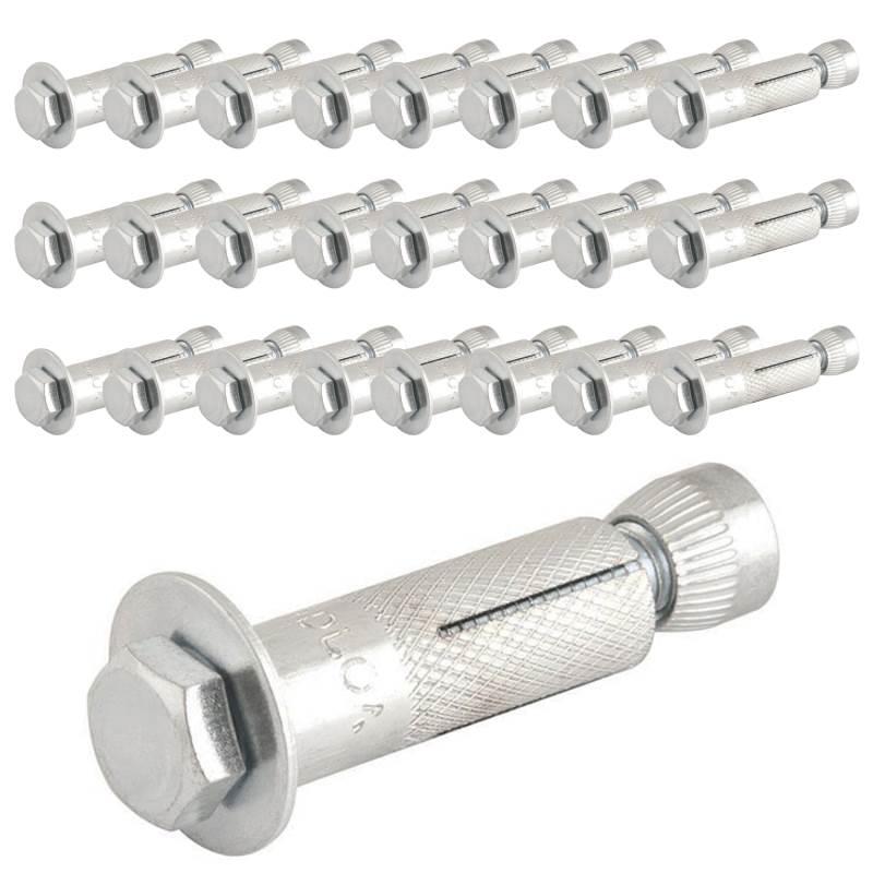 Chumbador CBV com Parafuso 1/4 POL x 2 POL com 25 Peças VONDER