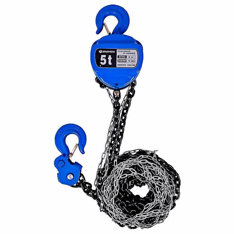 Talha Manual de Corrente 5 Toneladas Elevação 5 Metros 8255 BREMEN