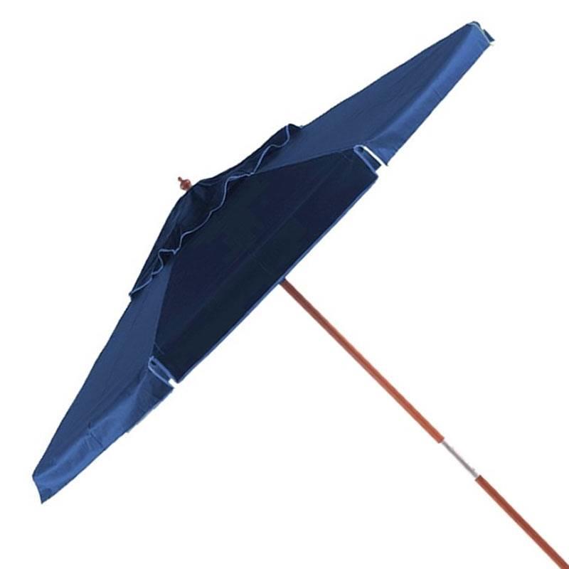 Ombrellone 2 Metros Diâmetro Azul Cabo Madeira Bagum BEL