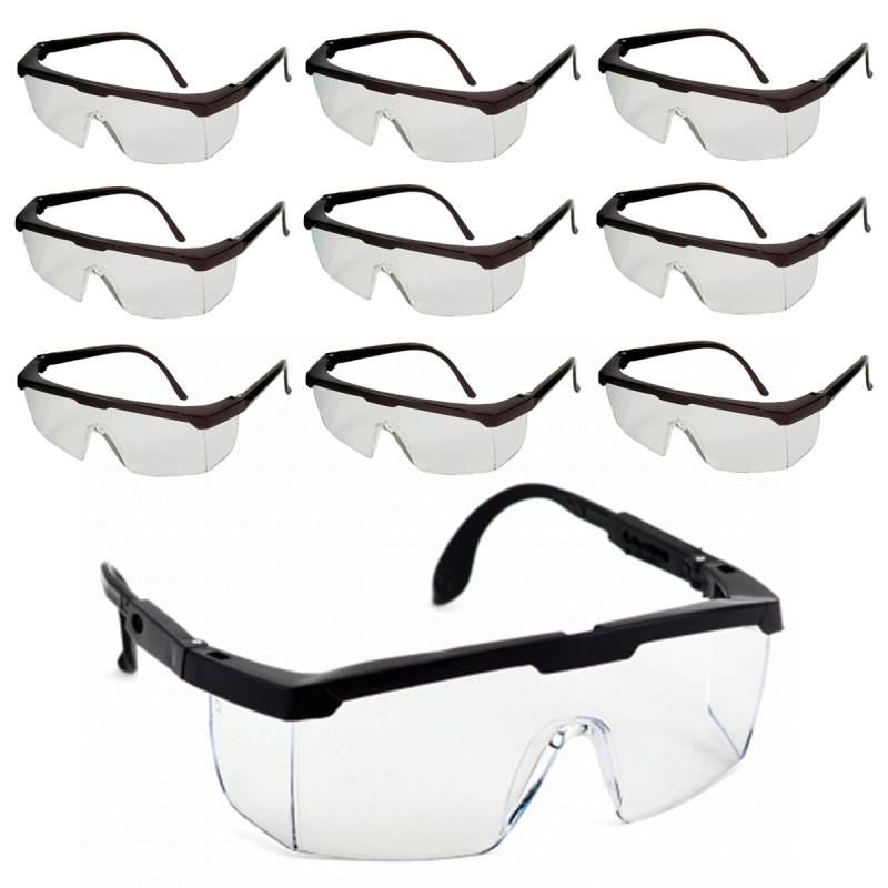 Óculos de Proteção Spectra Incolor MXR-RJ Kit com 10 Peças MAXXY