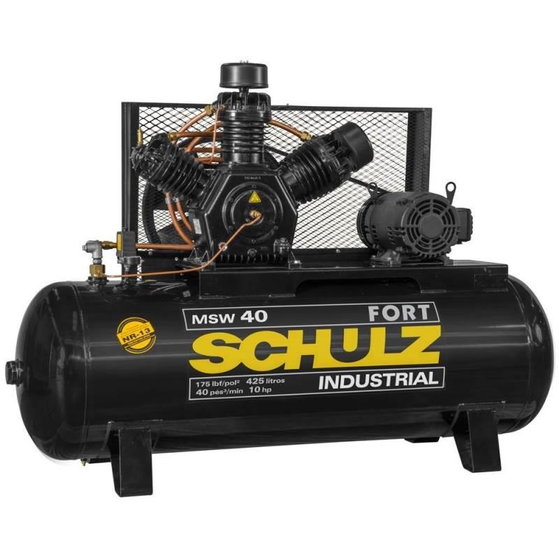 Compressor 40 Pés 425 Litros 10 HP Trifásico MSW40I/425 FORT SCHULZ