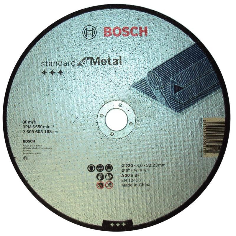 Disco de Corte Metal 9 POL 2 Telas Furo 7/8 POL Standard BOSCH