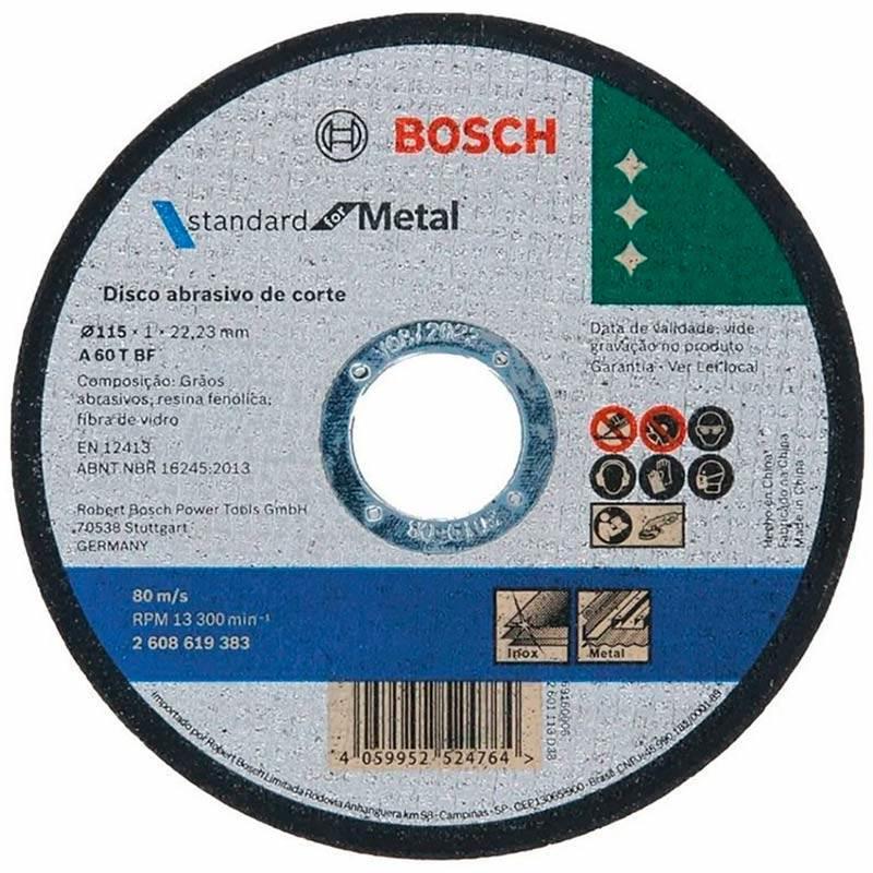 Disco de Corte 7 POL 180 x 1.6 MM para Inox/Metal Standard Furo 22.23 MM BOSCH