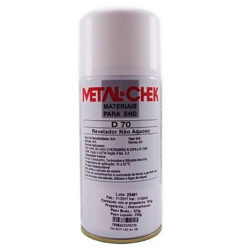 Óleo Revelador de Trincas D-70 Spray Aerosol 230 GR Não Aquoso METAL-CHEK