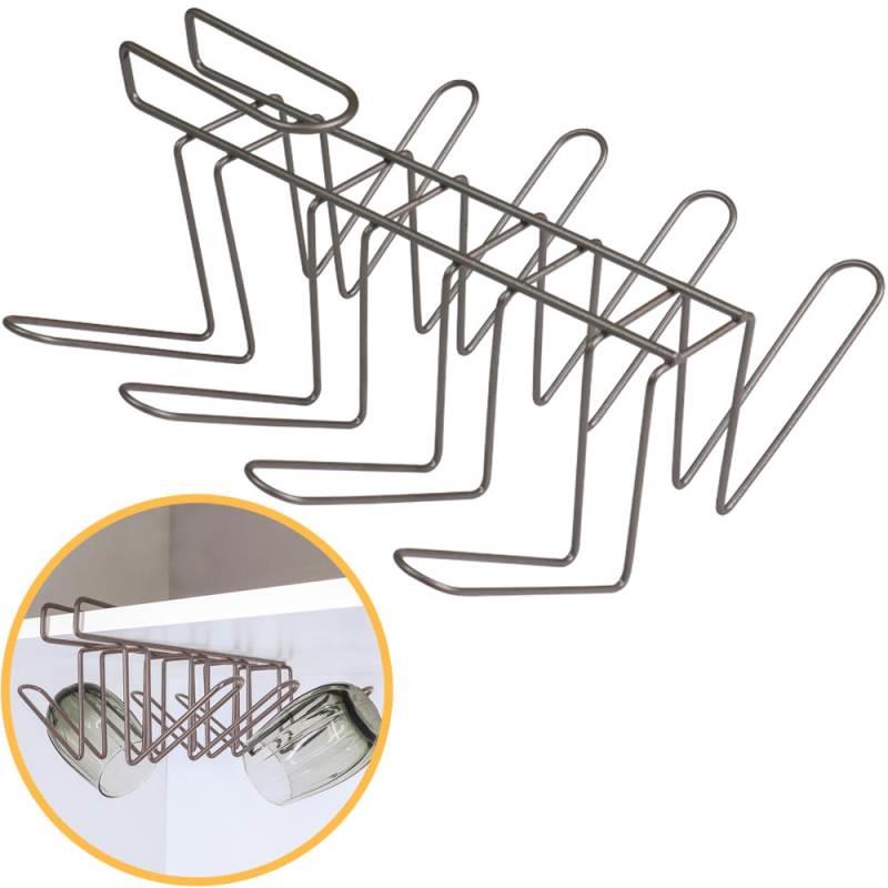 Suporte Organizador Porta Copos Suspenso Viena Lavanda até 8 Copos 991246 BEL