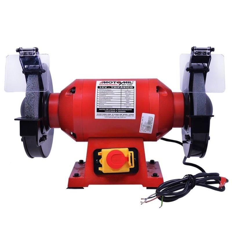 Moto Esmeril 8 POL 1.0 HP Trifásico 220V/380V MT-100I MOTOMIL