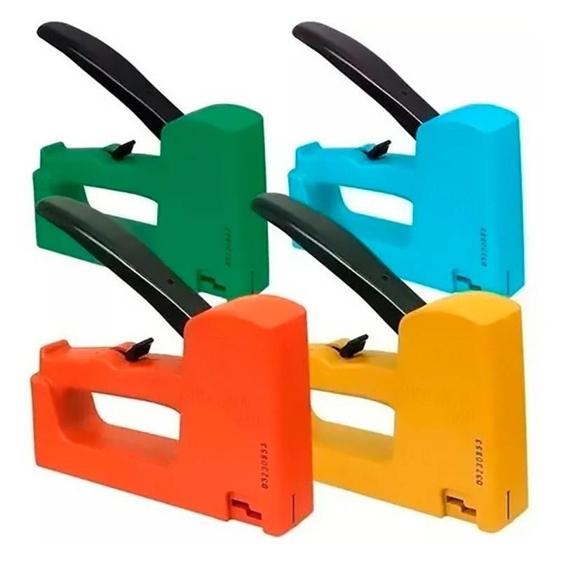 Grampeador Pinador Manual 80/F p/ Grampos 80/06 à 80/14 e Pinos F10 à F16 ROCAMA Cores Variadas
