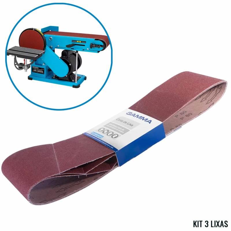Cinta de Lixa 100 x 910 MM Grana 80 p/ Lixadeira Multifuncional G686BR ACG686/BR-082 GAMMA