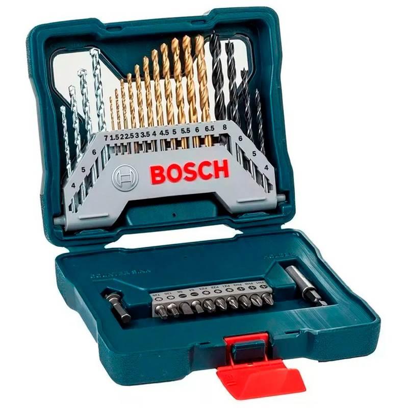 Estojo de Brocas e Pontas Kit com 30 Peças X-Line Titânio BOSCH