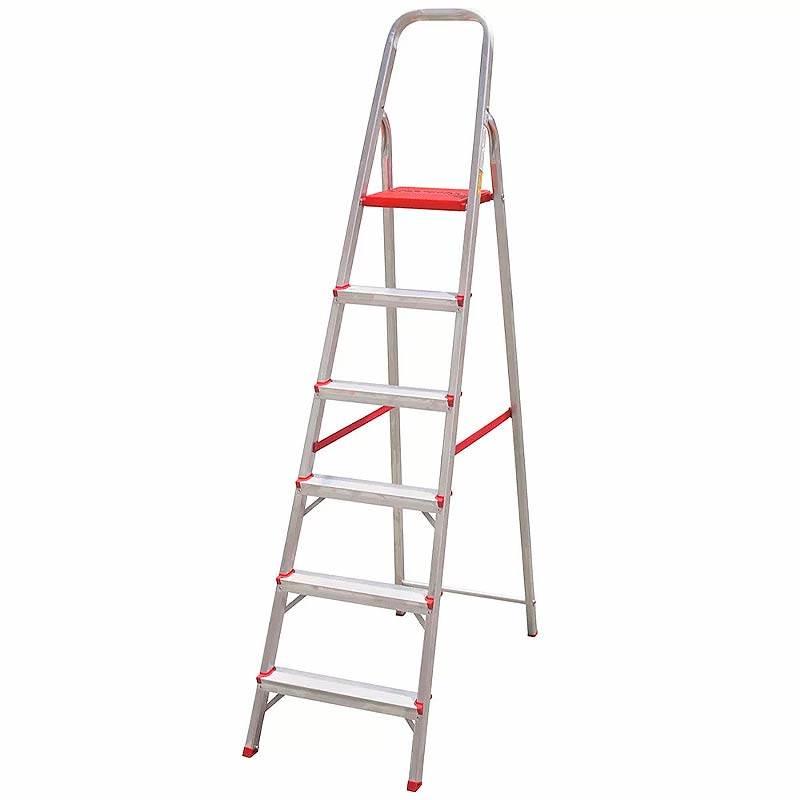 Escada de Alumínio Doméstica 6 Degraus ESC0065 BOTAFOGO