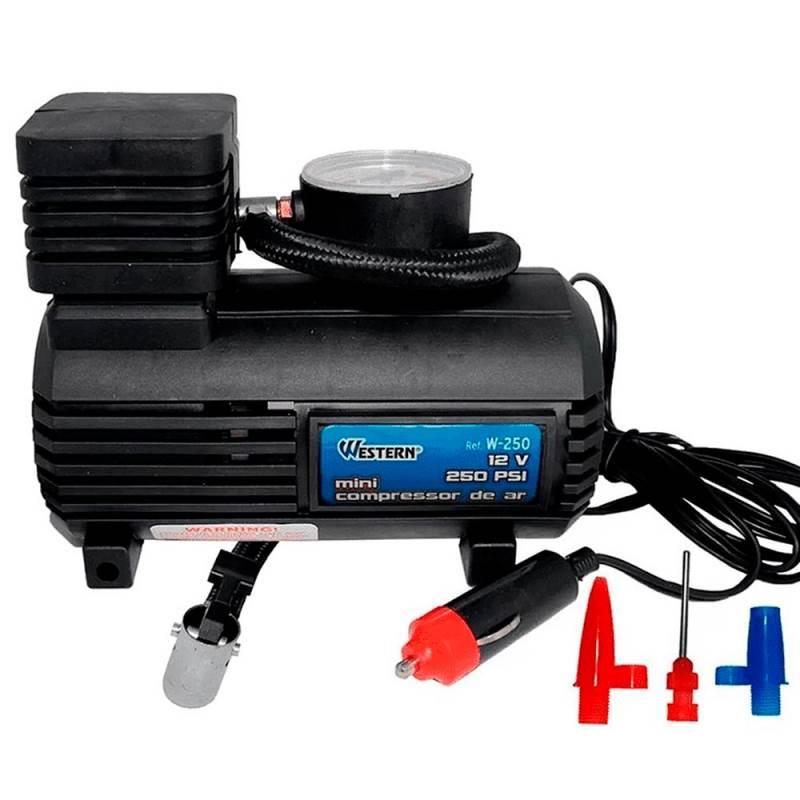 Mini Compressor de Ar 12V Multiuso Automotivo 250 PSI W250 WESTERN