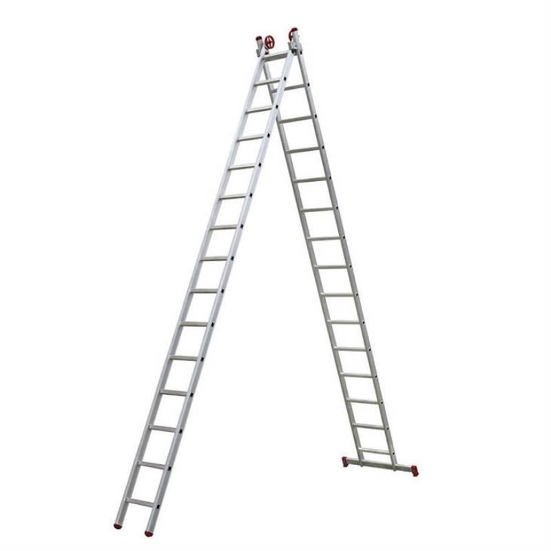 Escada Extensiva de Alumínio 15 x 2 Degraus 4.36 x 7.80 Metros ESC0624 BOTAFOGO