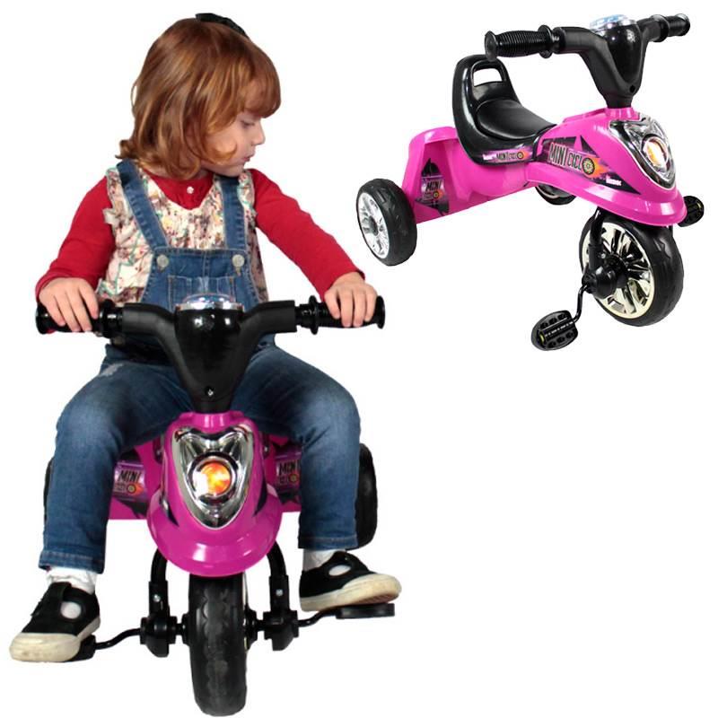 Triciclo Infantil Pink com Luz Led e Música BEL