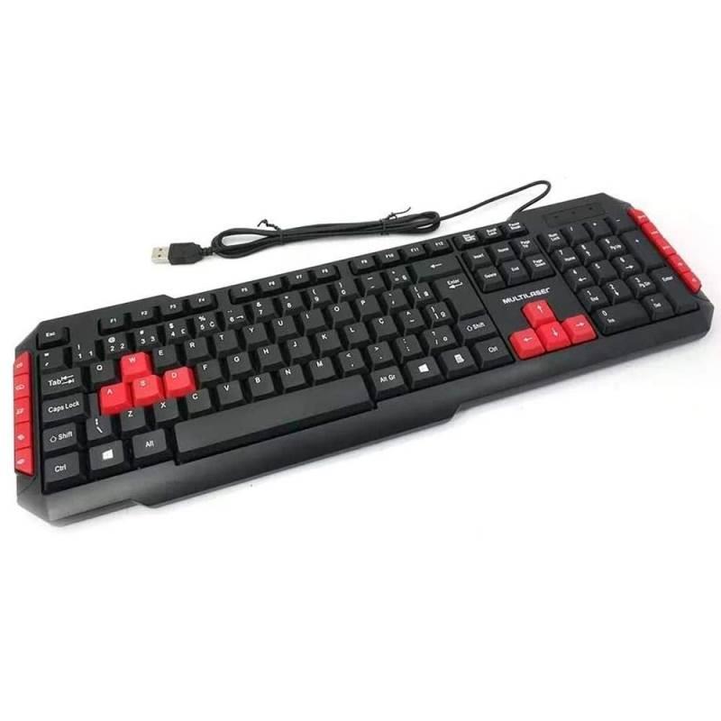 Teclado Gamer Red Keys USB TC160 MULTILASER