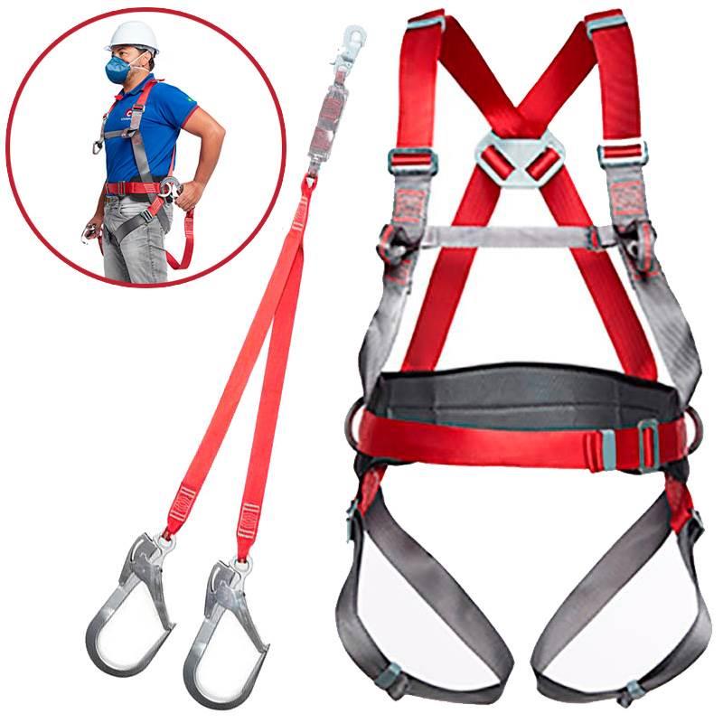 Cinto de Segurança Paraquedista 4 Pontos CP 1201 com Talabarte em Y CP 2101 CAMPER